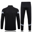 Milan Short Zip Black Tracksuit Set 2023/24