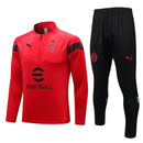 Milan Short Zip Training Set Red 2023/24