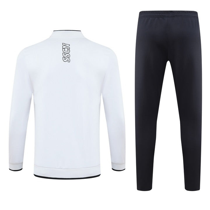Napoli Long Zipper White Training Set 2023/24
