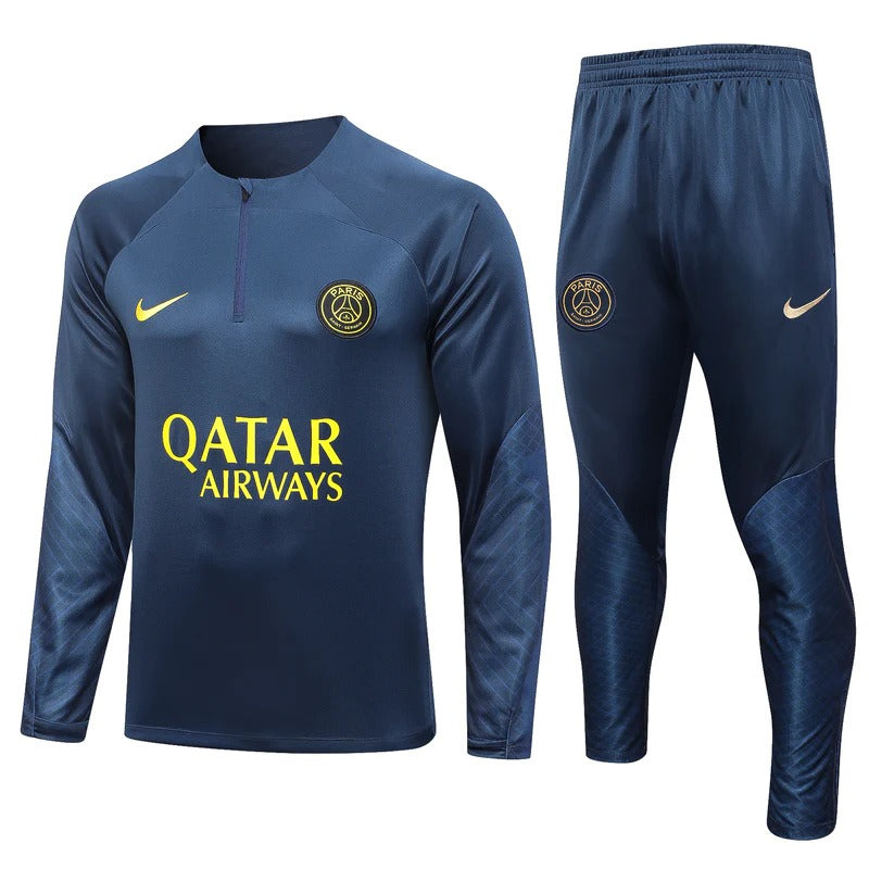 PSG Short Blue Zipper Training Set 2023/24