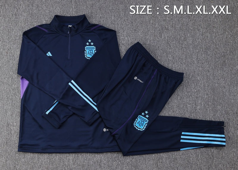 Argentina Short Zipper Blue 2023/24 Training Set
