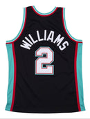 Men's Memphis Grizzlies Jason Williams Mitchell & Ness Black 2001-02 Hardwood Classics Swingman Jersey