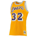 Men's Los Angeles Lakers Magic Johnson Mitchell & Ness Gold 1984-85 Hardwood Classics Swingman Jersey