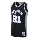Mens San Antonio Spurs Tim Duncan Mitchell & Ness Black 1998-99 Hardwood Classics Swingman Jersey