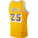 Men's Eddie Jones Los Angeles Lakers Mitchell & Ness 1994-95 Hardwood Classics Swingman Player Jersey - Gold