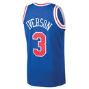 Men's Philadelphia 76ers Allen Iverson Mitchell & Ness Royal 1996-97 Hardwood Classics Swingman Jersey