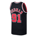 Men's Chicago Bulls Dennis Rodman Mitchell & Ness Black 1997-98 Hardwood Classics Swingman Jersey