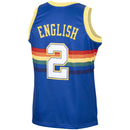 Men's Mitchell & Ness Alex English Royal Denver Nuggets 1987-88 Hardwood Classics Swingman Jersey