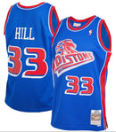 Men's Detroit Pistons Grant Hill Mitchell & Ness Blue 1998-99 Hardwood Classics Reload 2.0 Swingman Jersey