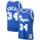 Men's Los Angeles Lakers Shaquille O'Neal Mitchell & Ness NBA Mens Hardwood Classic 1996-97 Swingman Blue Jersey