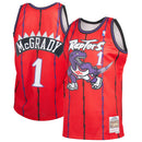 Men's Toronto Raptors Tracy McGrady Mitchell & Ness Red 1998-99 Hardwood Classics Reload 2.0 Swingman Jersey