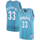 Men’s Alonzo Mourning Charlotte Hornets 1992-93 Swingman Replica Jersey By Mitchell & Ness